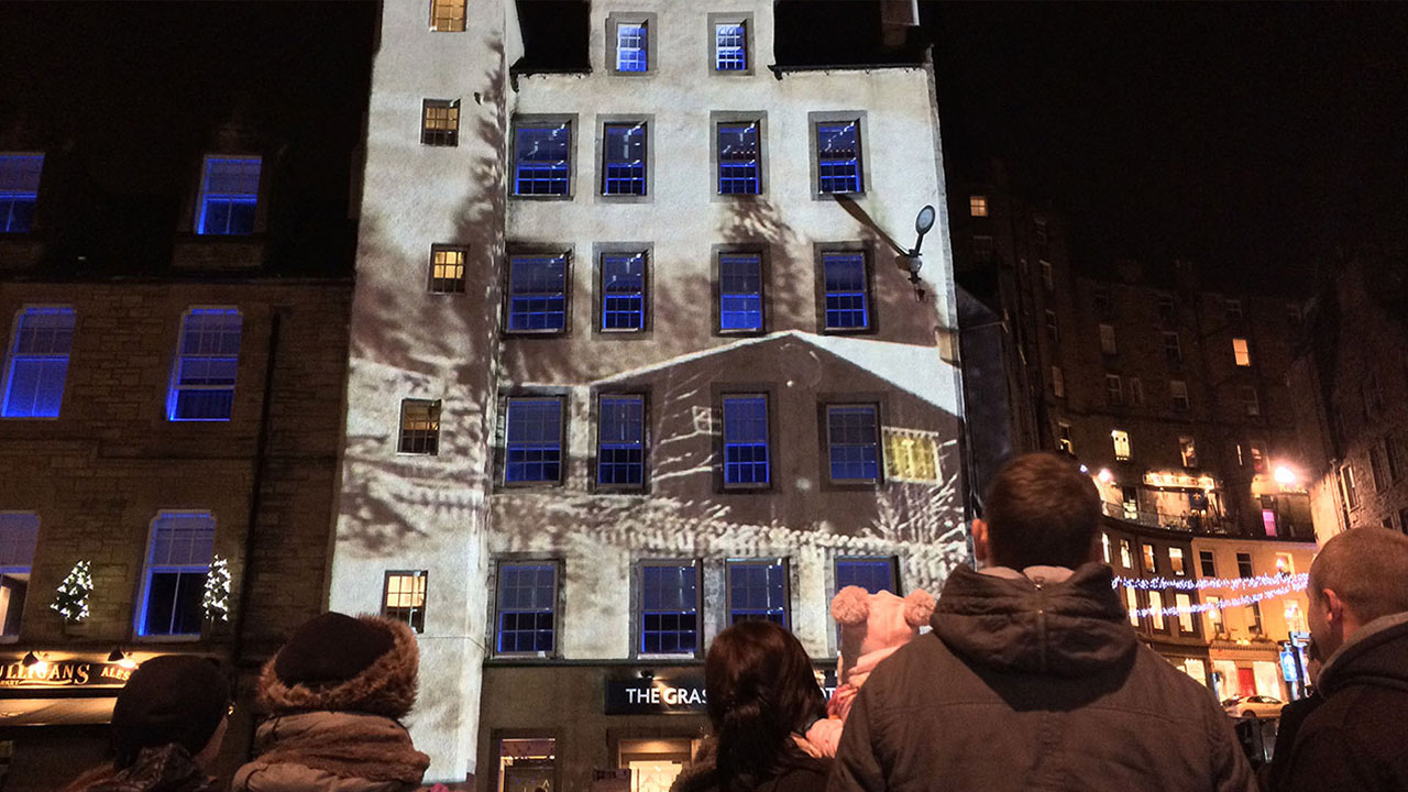 Grassmarket Christmas Projection Mapping